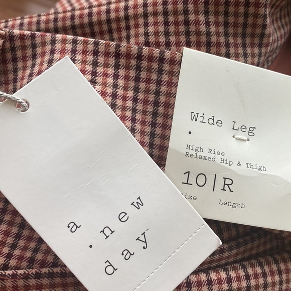 A New Day Women's High-Rise Relaxed Fit Full Length Baggy Wide Leg Trousers NWT - Picture 4 of 11